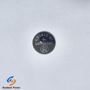 China Ultra-thin CR2412 3.0V 100mA LiMnO2 Lithium Coin Cell Battery For Car Key Remote Control wholesale