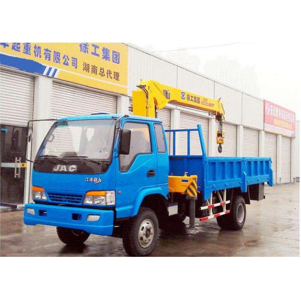 5 Ton Truck Mounted Telescopic Boom Crane , 2120kg Truck Mounted Crane