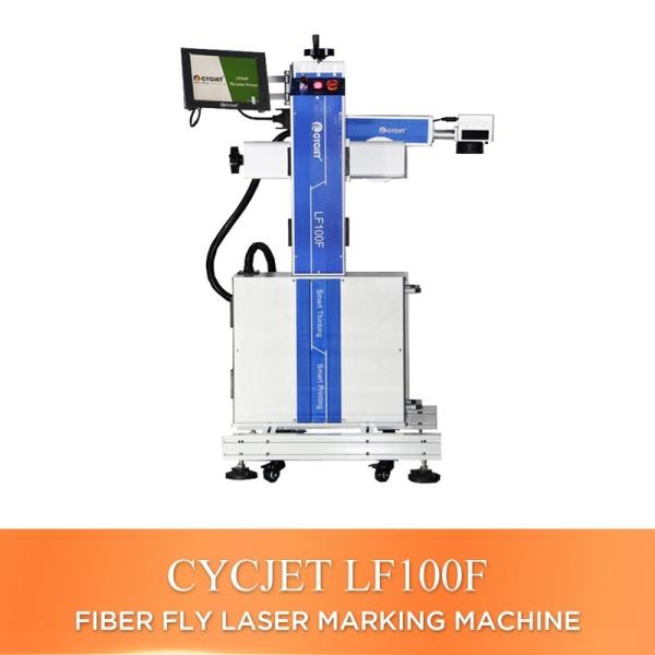 Touch Screen LF100F Fiber Laser Marking Machine For Stainless Steel