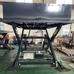 Container Loading Equimpent 3.5T Single Scissor Hydraulic Dock Lift With Toe Guards