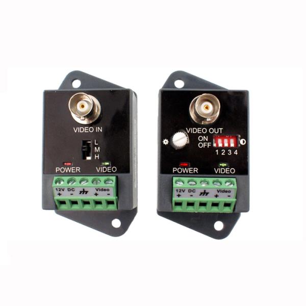 Quality CCTV Camera Video BNC Balun UTP Active Video Receiver transmitter Up To 2400 Meters for sale