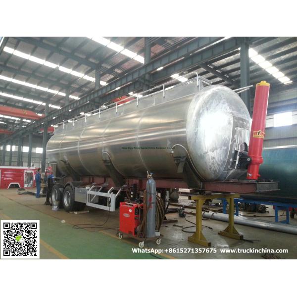 Aluminum Alloy Wheat Flour Bulk Tanker with Tipping Hydraulic Cylinder (6000USG-10000USG )whApp:+8615271357675