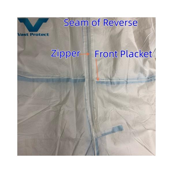 Style Jumpsuit Non-Toxic Disposable Blue Sealed Seam Tape White Micro Film Coverall