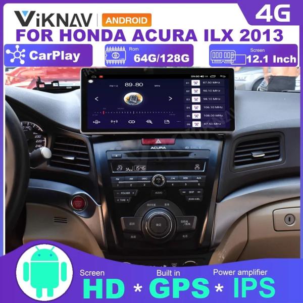 Quality 12.3 Inch 8 Core LCD Screen Head Unit For 2003 Acura ILX Navigation Multimedia Player Android Wireless Carplay 4G BT for sale