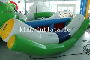 China Outdoor Summer Water Games White / Green Blow Water Seesaw PVC Toy For Kids And Adults wholesale
