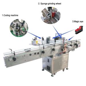 China Large Automatic Flat Labeling Machine Siemens PLC Controller 20-40 Pcs/ Min Speed on sale