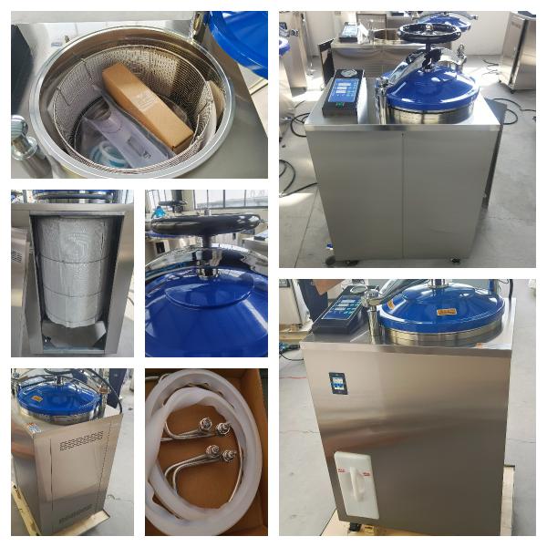 Microcomputer-Controlled Vertical Autoclave Machine with 0.22Mpa Working Pressure and Automatic Protection System