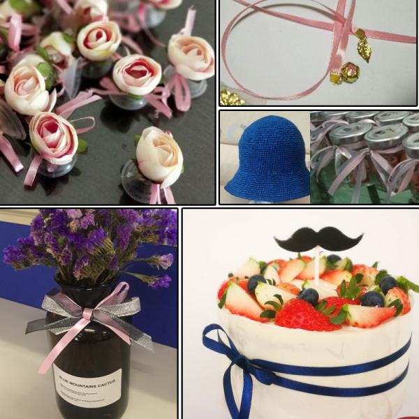 large stock pink Headband butterfly knot grosgrain satin ribbon bowknot hair accessories for kid girls