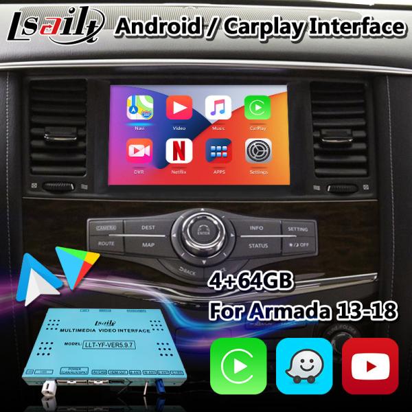 Quality Android Car Video Interface Box for Nissan Armada With Wireless Android Auto Carplay for sale