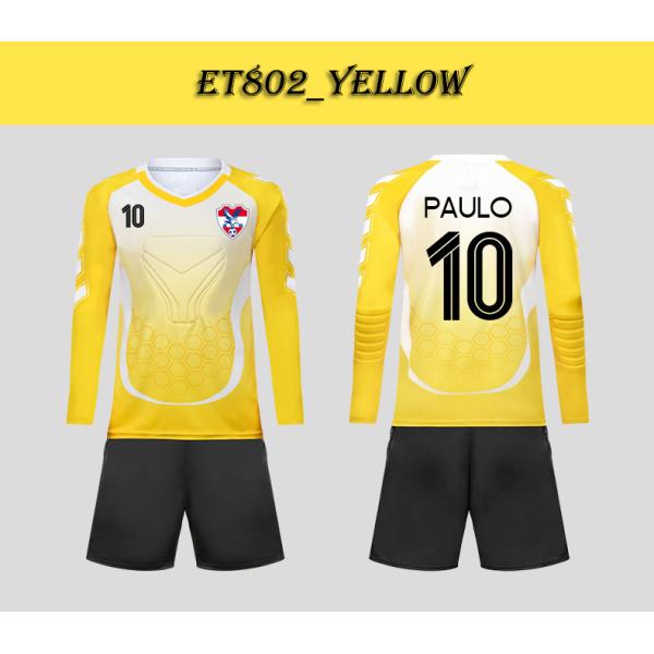 Football goalkeeper uniform Children's anti-collision goalkeeper suit Customized set boys' thickened primary school jersey