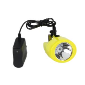 Rechargeable Lithium Ion LED Miner Head Light 3 Color Coal Miners Headlamp