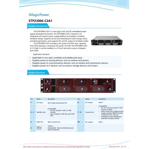 Huawei ETP23006-C3A1 Smart Magic Box Power Supply Embedded Communication Power Control System