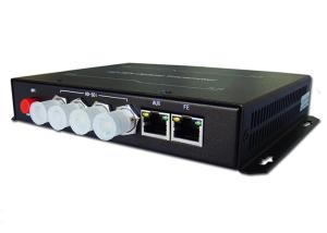 4ch HD SD SDI Optical Transceiver With One 10/100Mbps Ethernet Port
