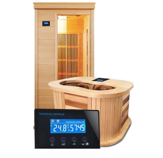 Quality 230V 10A LCD Mini Sauna Room Foot Spa Digital Temperature Controller With Countdown Timer Regulator Thermostat for sale
