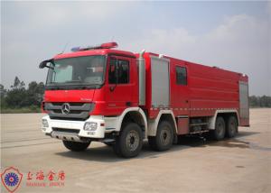China Rotatable Cab 6x4 Drive Foam Fire Truck Red Printed Eight Cylinders Engine on sale