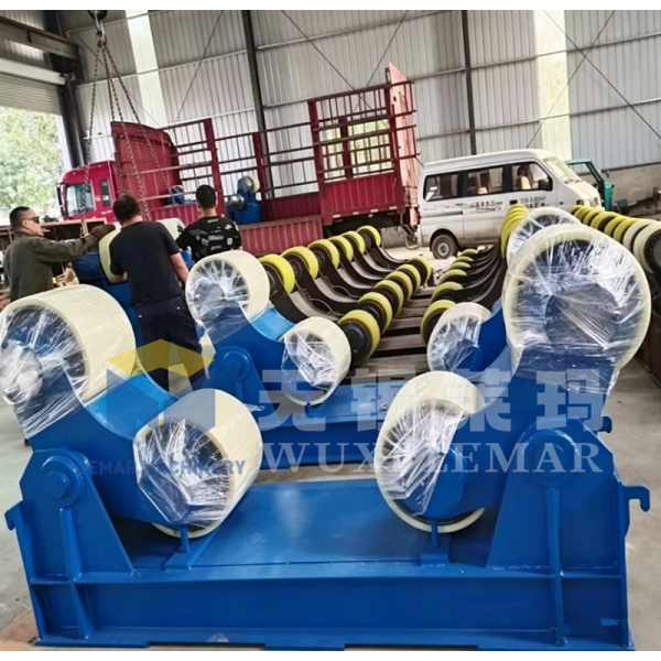60T Heavy Duty Self-Aligning Welding Turning Rolls with Variable Frequency Drive for Pressure Vessels