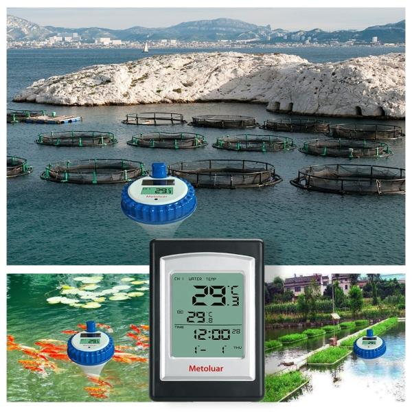 Quality Waterproof Digital Thermometer For Swimming Pool Solar Wireless And Small Floating Design for sale