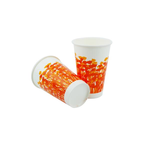 PE Coated Disposable Water Cups Large Size 500ml OEM For Hot Beverage