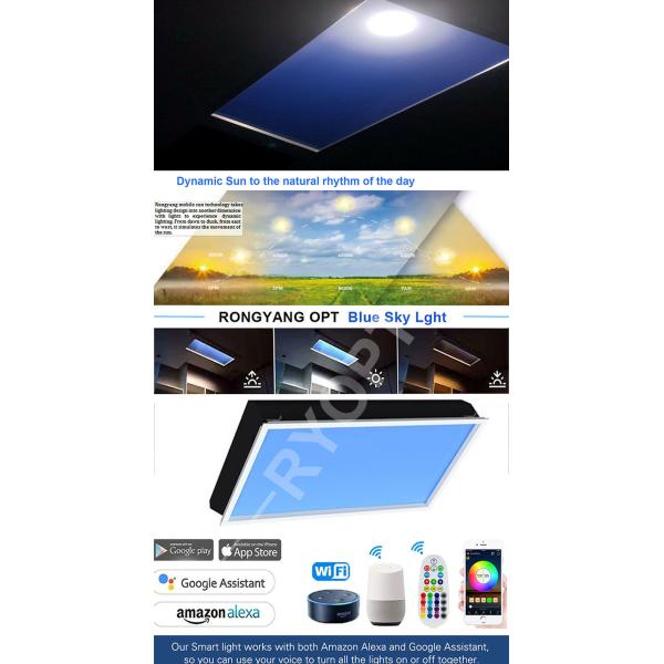 Multiscene No Flicker Sky LED Panel , CRI 90 Artificial Sunlight At Home