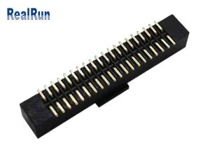 China LCP Brass PA6T Header Idc Connector Male 40 Pin SMD Pin Box DC2A With Cap wholesale