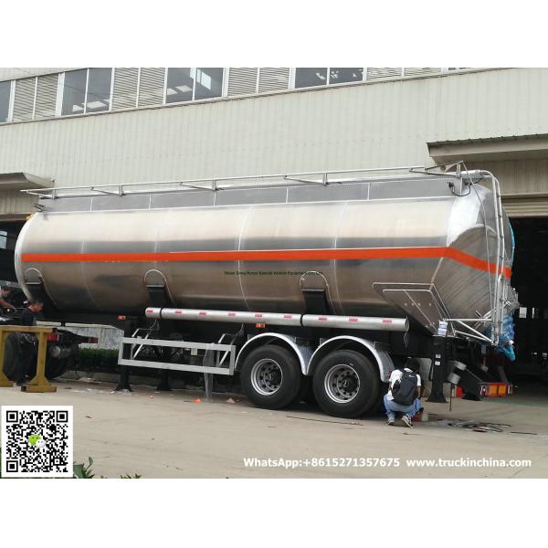 Aluminum Alloy Wheat Flour Bulk Tanker with Tipping Hydraulic Cylinder (6000USG-10000USG )whApp:+8615271357675