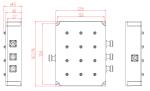 PIM 150DBC Three Way Power Divider / High Power Combiner 0.5DB Low Insertion