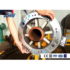 Adjustable Bearing System Hydraulic Pipe Cutting And Beveling Machine Long