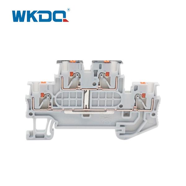 JPTTB 1.5 / S-PV Push In Terminal Block Nylon PA66 V0 With Equipotential Bonder