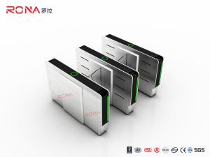 China Automatic Pedestrian 304 Flap Barrier Gate With Servo Motor 900mm Width on sale