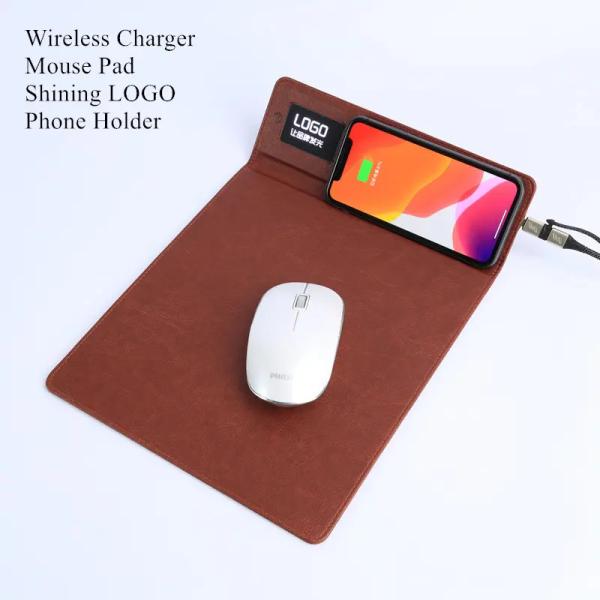 Quality 2 in 1 Multifunctional Wireless Charging Mouse Pad With Bracket for sale