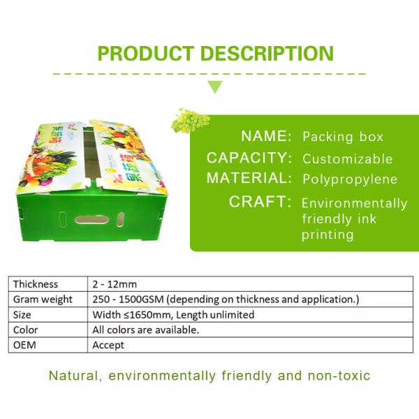 Customizable Fruit Corrugated Boxes Flat Surface