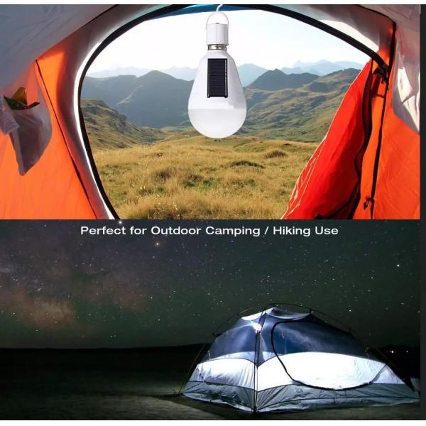 396lm 12 watt Solar Emergency Lights Power Outage Night Market Outdoor Solar Charging Light Bulb