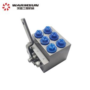 China Wearproof Hydraulic 6 Way Manual Reversing stop Valve For SANY Excavator on sale