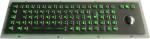 Explosion Proof Metal Backlit USB Keyboard With Optical Trackball
