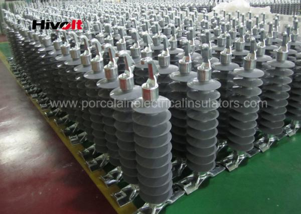 Quality 46KV Horizontal Composite Line Post Insulator With Clamp Top And Gain Base for sale