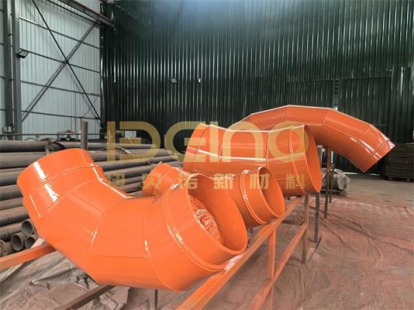 Quality Large-diameter ceramic patch pipes Alumina ceramic lined pipe Ceramic tile lined pipe Ceramic lined pipe for mining slurry transport Cement plant coal dust ceramic lined pipe for sale