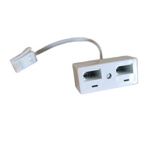 ADSL Splitter for RJ11 RJ45 6P6C US VDSL POTS Modem Phone Versatile Functionality