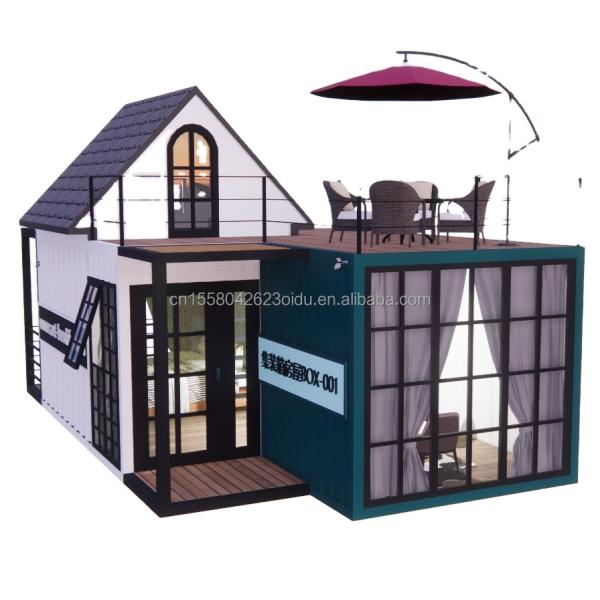 Family of Three 20ft Luxury 5m High Duplex Container Mobile House with Wall Alternatives and Aluminum Alloy Windows