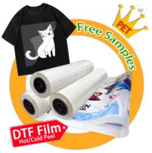 China Multiple Size Hot Cold Peel Pet Film Transfer Paper For Dtf Printing wholesale