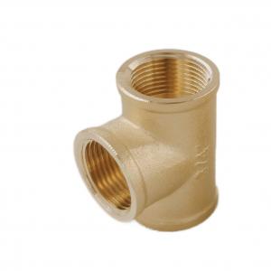 China ISO 228 3/4 inch Tee F/F/F Thread Brass Pipe Fittings wholesale