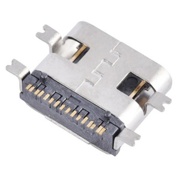 China type c female USB 3.1 connector 16 position right angel surface mount type for pcb smt smd connector on sale