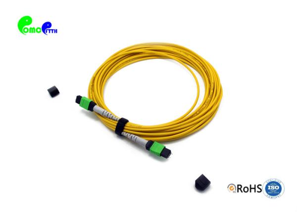 Quality 12F Elite MTP APC Trunk Cable  MTP - MTP  OS2 G657A1 9  / 125μm 3.0mm Yellow LSZH 20M For HD Data Center for sale