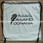 Frosted CPE Plain Plastic Drawstring Backpack with Double Shoulders