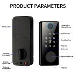 Deadbolt Smart Code Lock Full Automatic Fingerprint Code Card Tuya WiFi Unlock