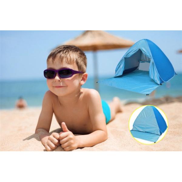 Outdoor Camping Tents Automatic Pop Up Beach Tent Plus Size Silver Coated 190T Polyester 165*200*130cm Sunproof With UV 50