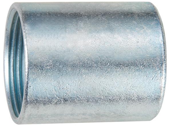 Quality NPT Rigid Threaded Coupling , White Galvanized Threaded Conduit Fittings for sale