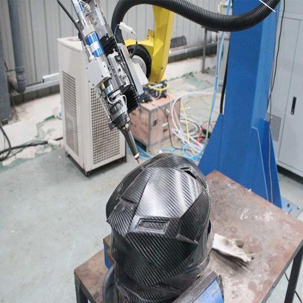 Quality Raycus Laser Source 6 Axis 3D Robot  Laser Cutter use for Glass fiber helmet ,Carbon fiber helmet,Kevlar etc helmet for sale
