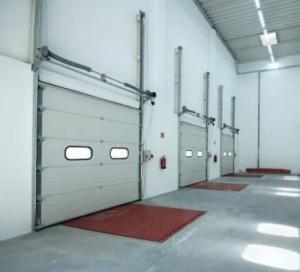 China 650N/M2 Wind Pressure Industrial Sectional Doors Sectional Overhead Garage Door European Standard Quality Modern Door wholesale