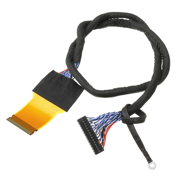 Quality 51 Pin LCD LVDS Cable Assembly Left Power Supply Dupont Connector With FPC for sale
