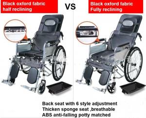 China Economic Lightweight Portable Wheelchair With Detachable Footrest wholesale